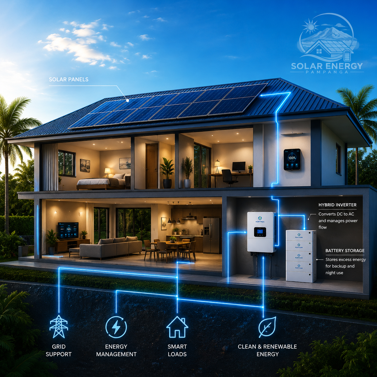 Solar-powered home in Pampanga