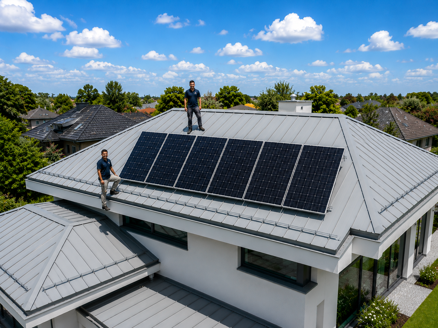 Home solar installation in Pampanga