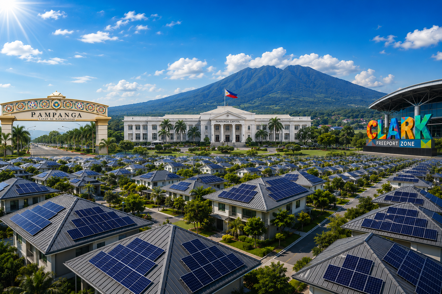 Solar-powered Pampanga landscape